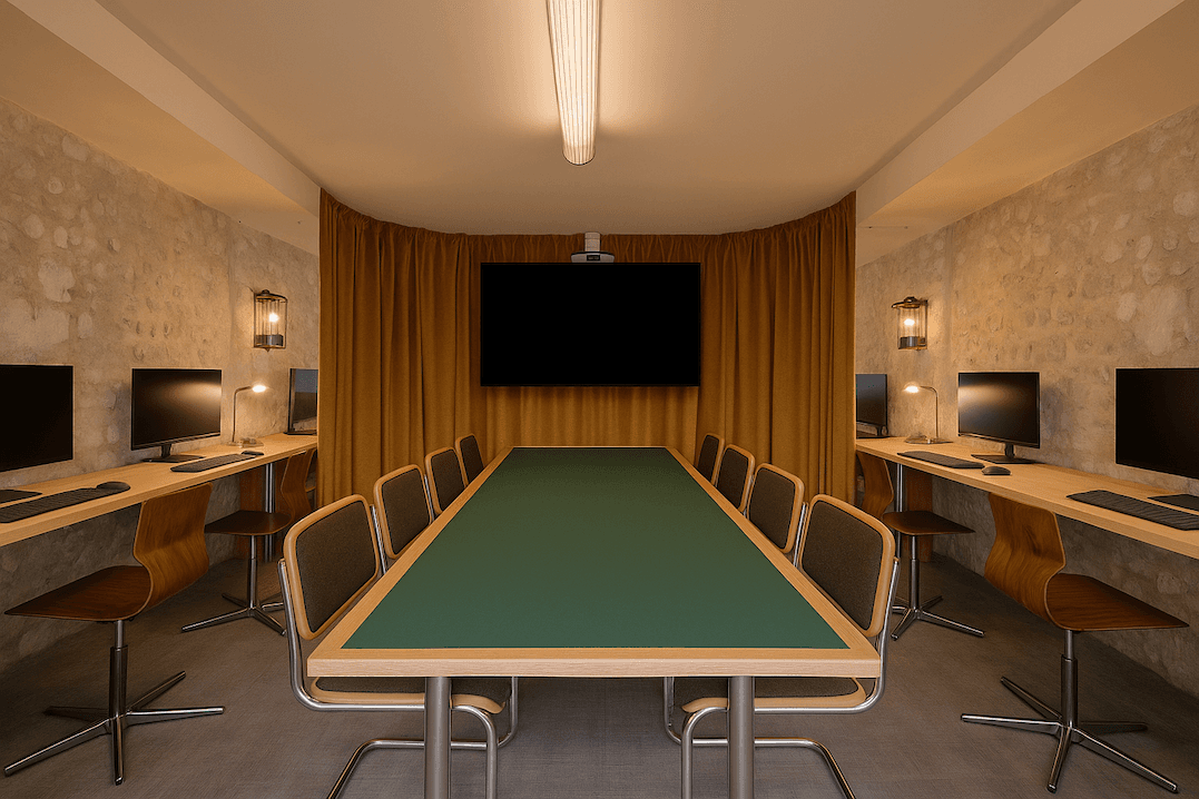 Office space. Workspace. Desks. Bureau. Salle de réunion. Comex. ExCom. Offsite.